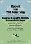 Plakat Konzert Robert Schumann Plakat Konzert Robert Schumann